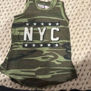 Play Six NYC camo tank